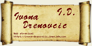 Ivona Drenovčić vizit kartica